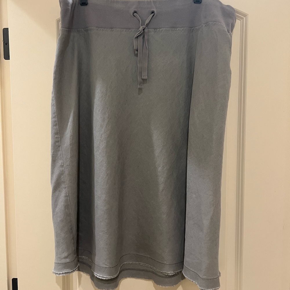 Eileen Fisher Gray A-Line Knee-Length Skirt